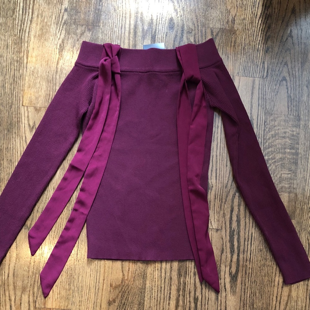 Burgundy top